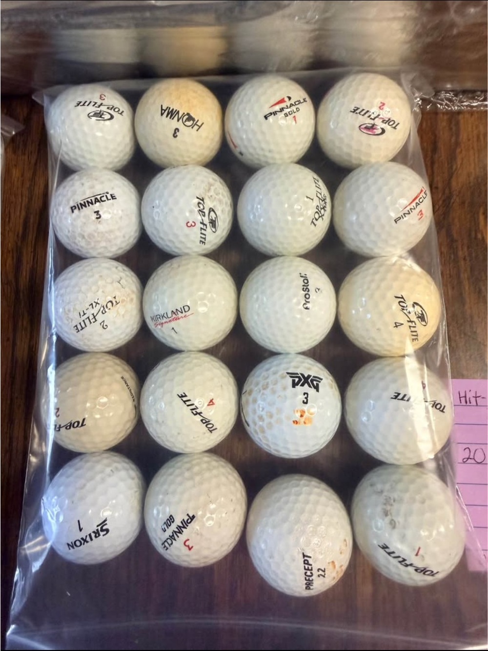 Mixed Brand White Golf Balls - Used but perfect for Practice or beginners.